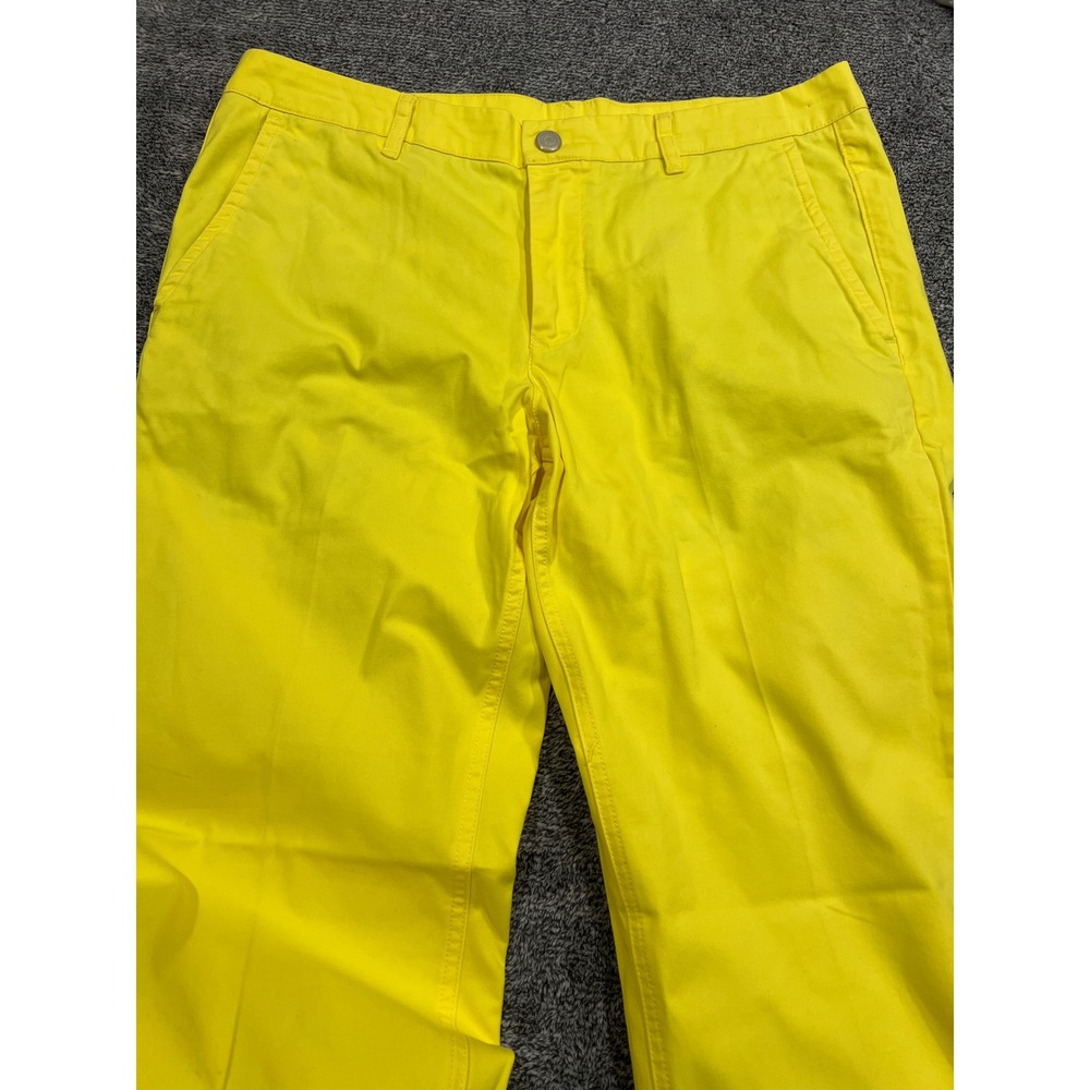 Bonobos Washed Chinos Mens 34x30 Yellow Straight Leg 100% Cotton Pants
